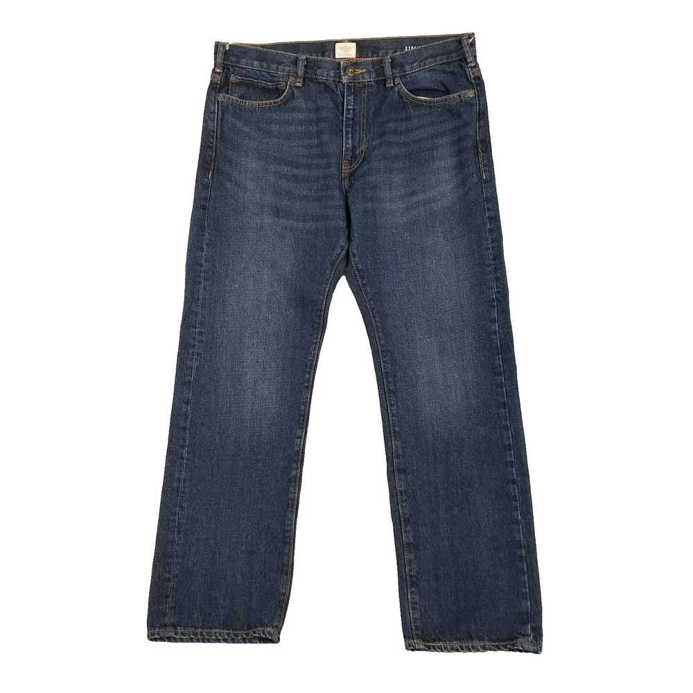 Dockers Jeans Mens 34x30 Straight Fit Denim Pants Five Pocket Casual Classic